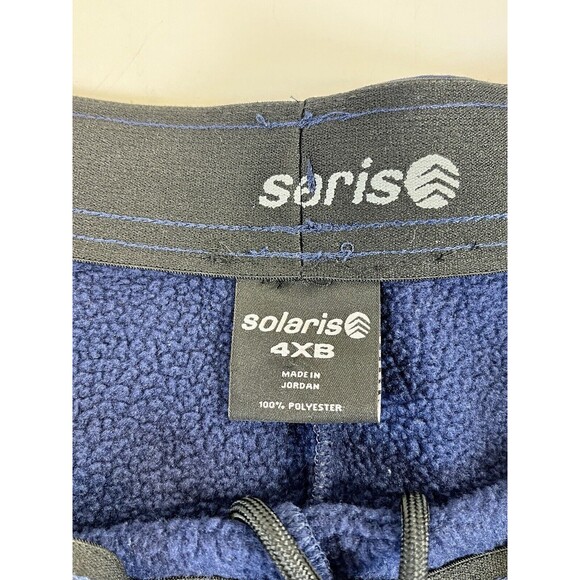 BIG & TALL SOLARIS Fleece Sweatpants Lounger Active Joggers Navy Mens Size  4XB - Picture 2 of 10